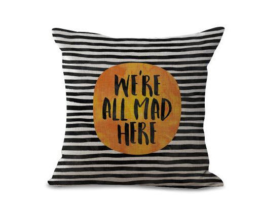 Typography Throw Pillow Cover