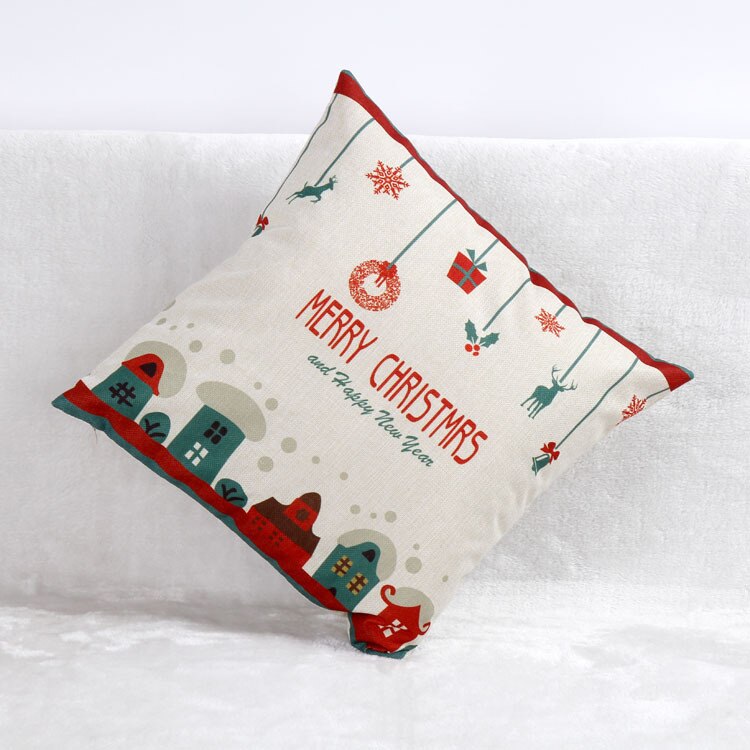 Merry Christmas Decorative Throw Pillow Cover